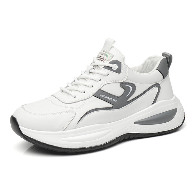 Leather Casual White Shoes Men's Outdoor Mountaineering