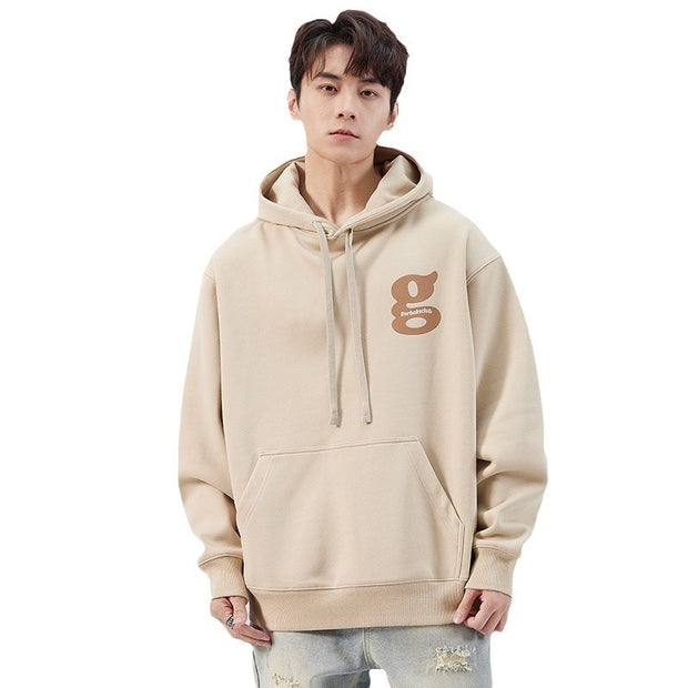 Printed Pullover Hooded Long Sleeves Men's Sweater