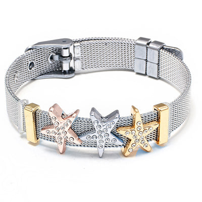 Keeper Combination Anchor Stainless Steel Bracelet