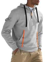 Men's Fleece-lined Casual Sweatshirt Fashion Hoodie