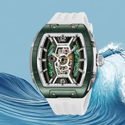 Men's Wine Barrel Mechanical Watch Waterproof Luminous Scale Pointer Automatic Mechanical