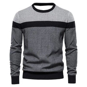 Men's Same 3d Printing Youth Striped Pullover Bottoming Shirt