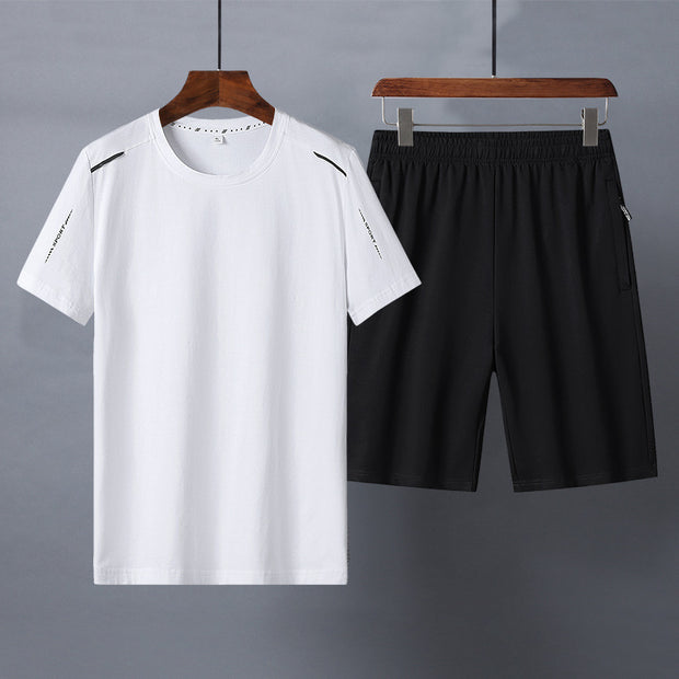 Cotton Short-sleeved T-shirt Trousers Casual Suit