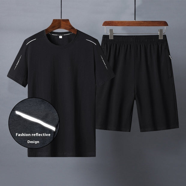 Cotton Short-sleeved T-shirt Trousers Casual Suit