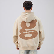 Printed Pullover Hooded Long Sleeves Men's Sweater