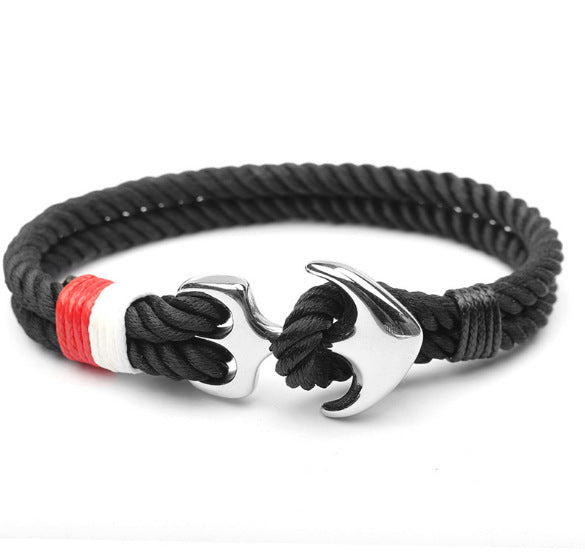 Titanium steel anchor bracelet