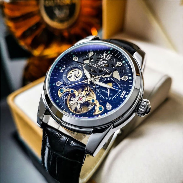 Automatic Mechanical Watch Vintage Men's Waterproof Luminous