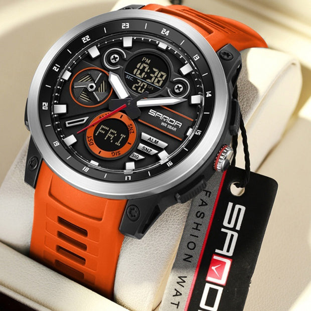 Sports Trend Multifunctional Waterproof Alarm Clock Reminder Electronic Watch