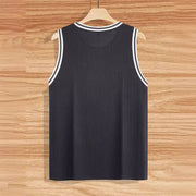 Knitted Vertical Stripes Fitness Sports Slim-fitting Vest