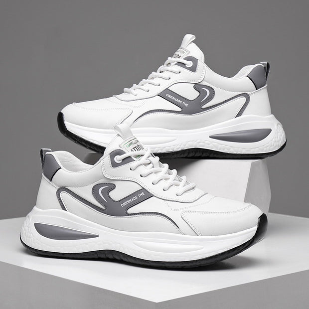 Leather Casual White Shoes Men's Outdoor Mountaineering