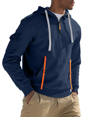 Men's Fleece-lined Casual Sweatshirt Fashion Hoodie