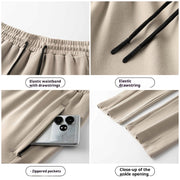 Men's Thick Track Pants Long-sleeved Casual Suit Business Youth Autumn And Winter