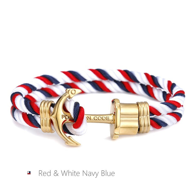Anchor Bracelet, Couple Hand Rope, Trendy Men's Personality Bracelet