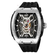 Men's Wine Barrel Mechanical Watch Waterproof Luminous Scale Pointer Automatic Mechanical