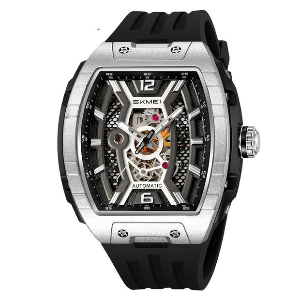 Men's Wine Barrel Mechanical Watch Waterproof Luminous Scale Pointer Automatic Mechanical