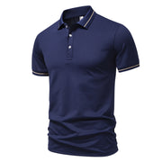 Business Lapel Breathable High-end European Size Casual Polo Shirt