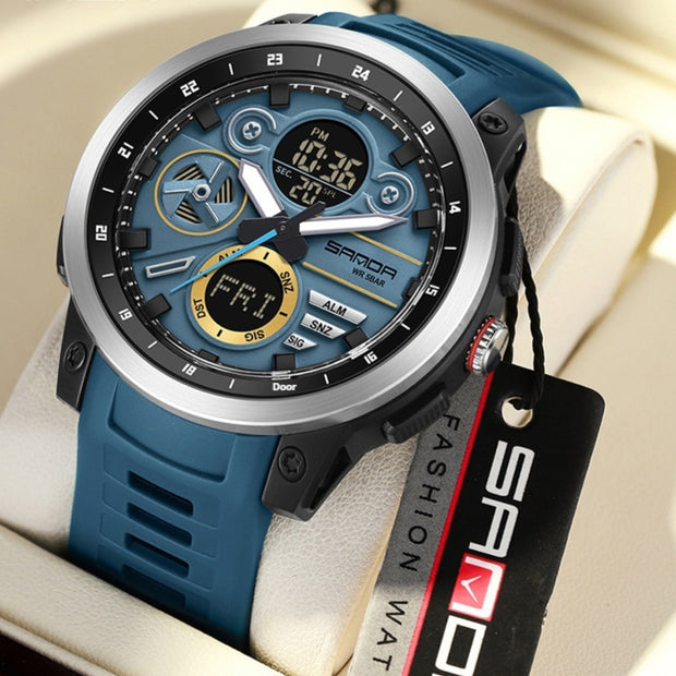 Sports Trend Multifunctional Waterproof Alarm Clock Reminder Electronic Watch