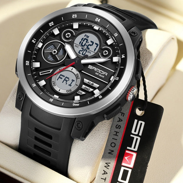 Sports Trend Multifunctional Waterproof Alarm Clock Reminder Electronic Watch