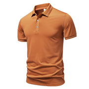 Business Lapel Breathable High-end European Size Casual Polo Shirt