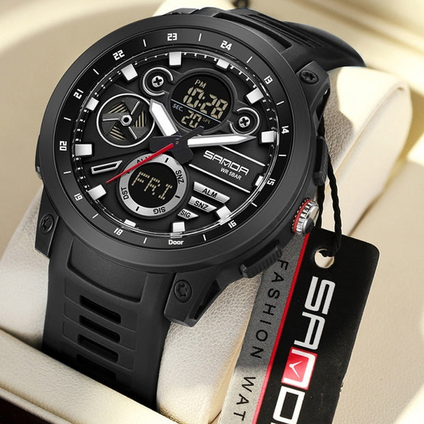 Sports Trend Multifunctional Waterproof Alarm Clock Reminder Electronic Watch