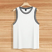 Knitted Vertical Stripes Fitness Sports Slim-fitting Vest